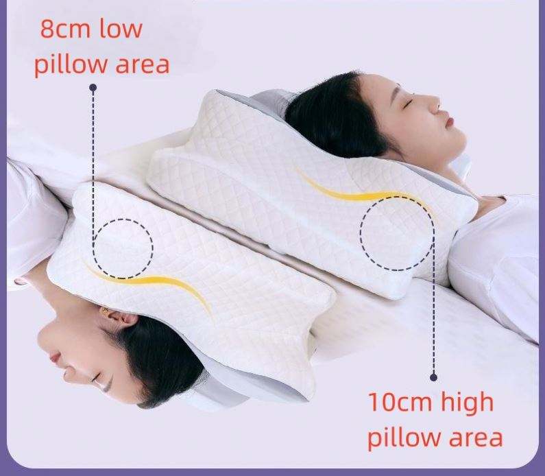 Sleep Easy Contour Memory Foam Pillow — Side & Back Sleeper Support