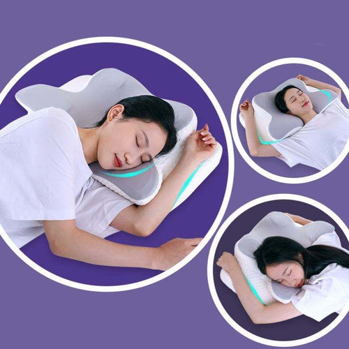 Sleep Easy Contour Memory Foam Pillow — Side & Back Sleeper Support